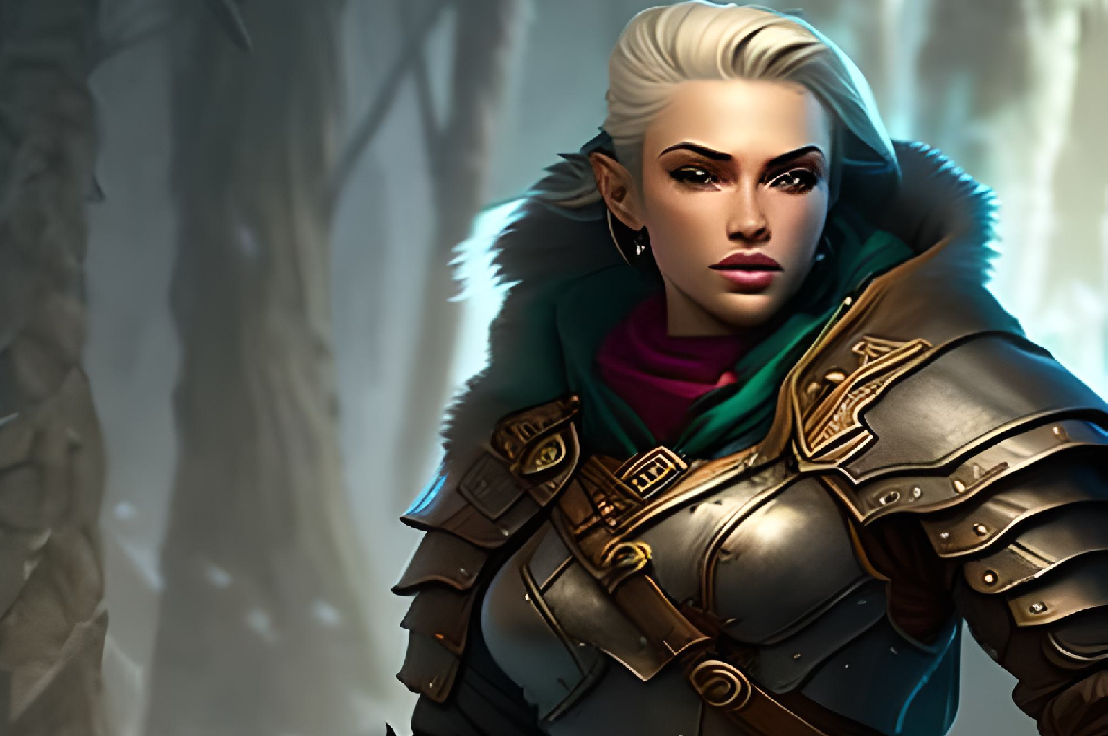 A lady in armor